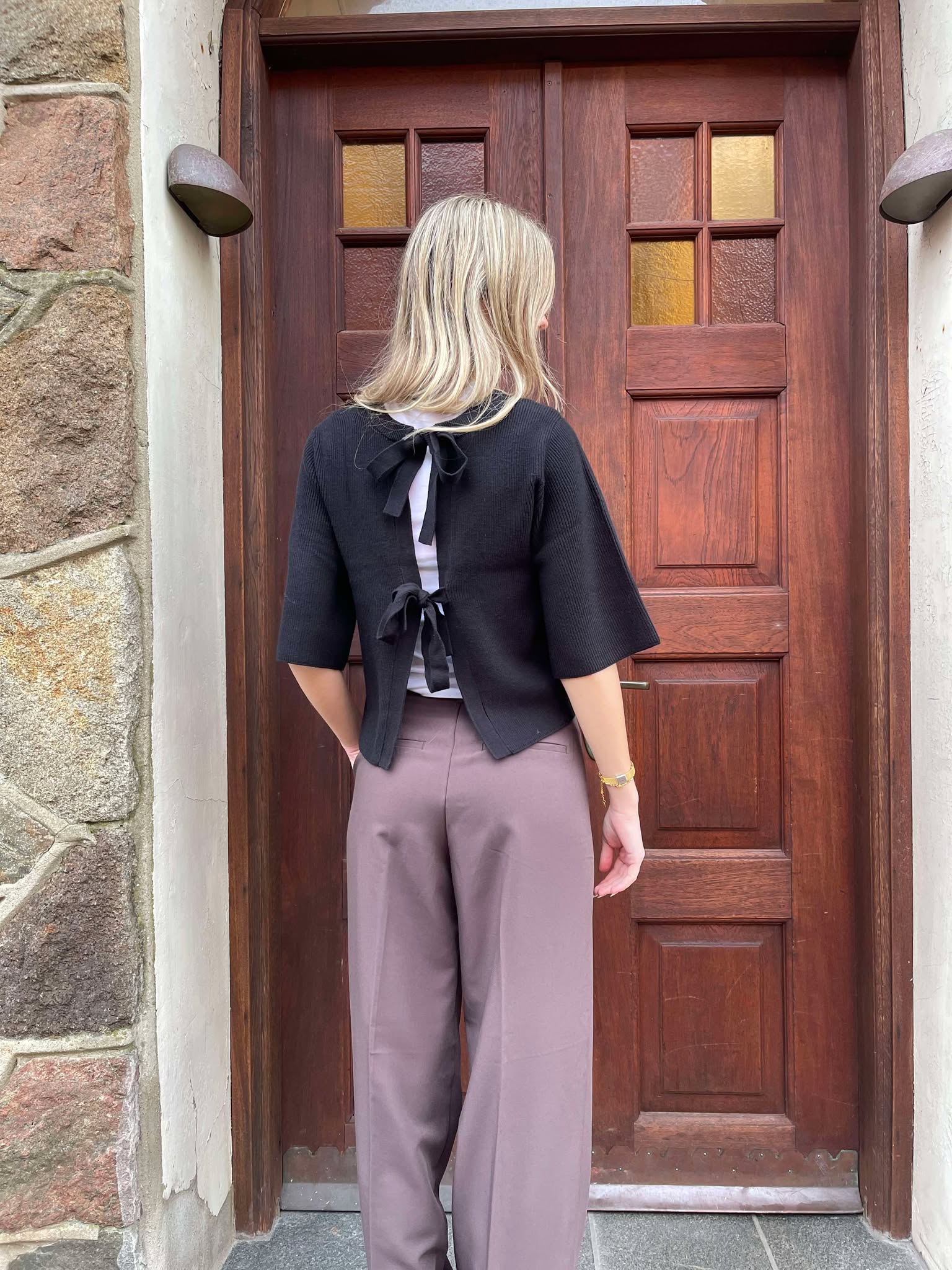 OBJULLA Knit Cardigan - Black